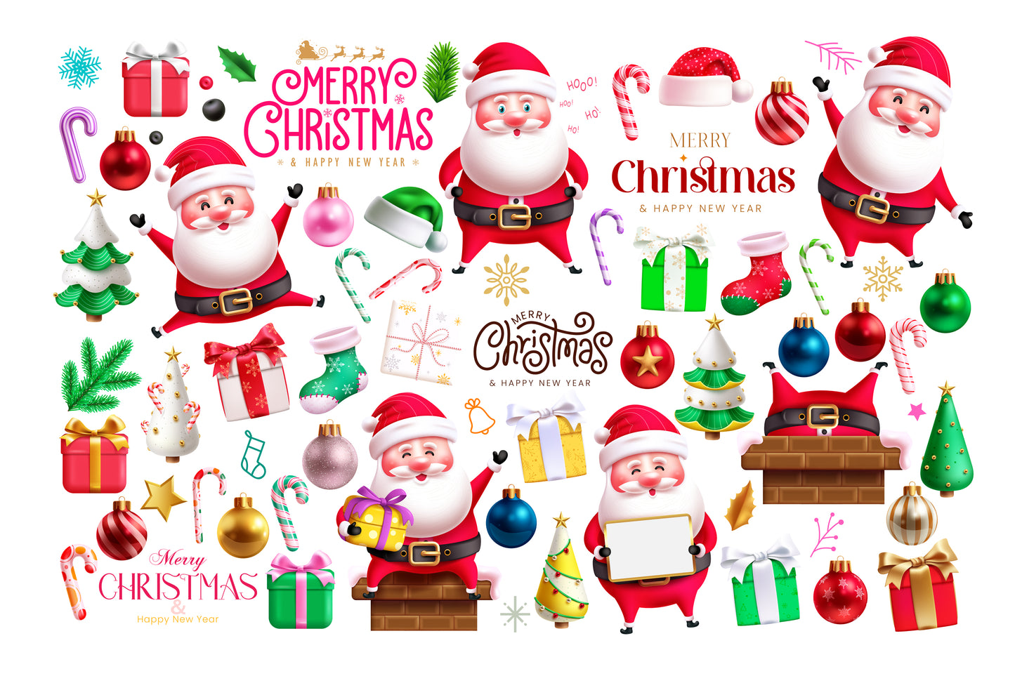 Funny Christmas Santa Bundle