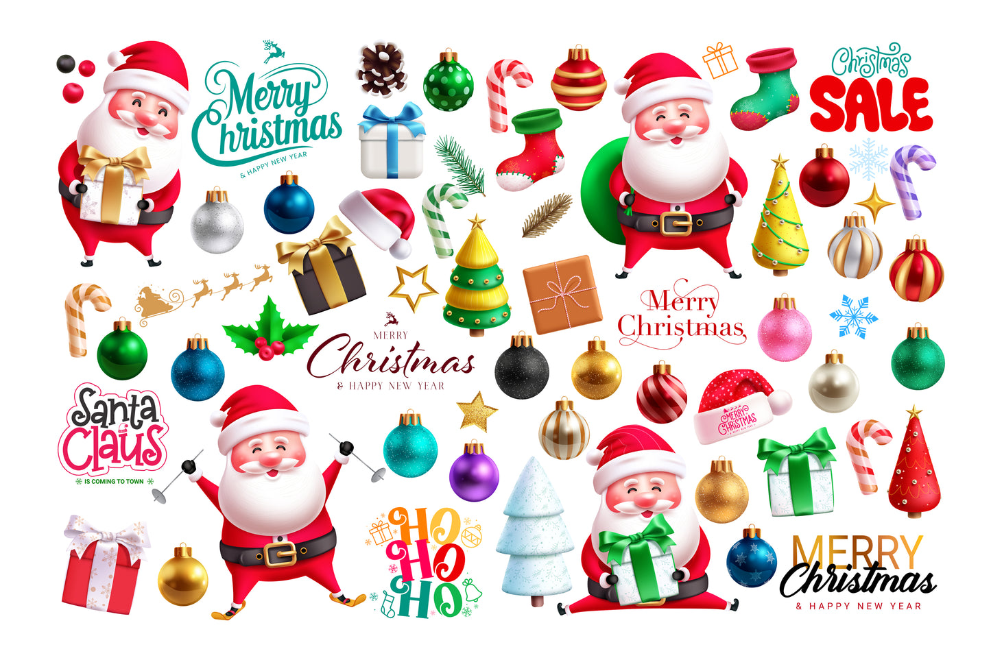Funny Christmas Santa Bundle