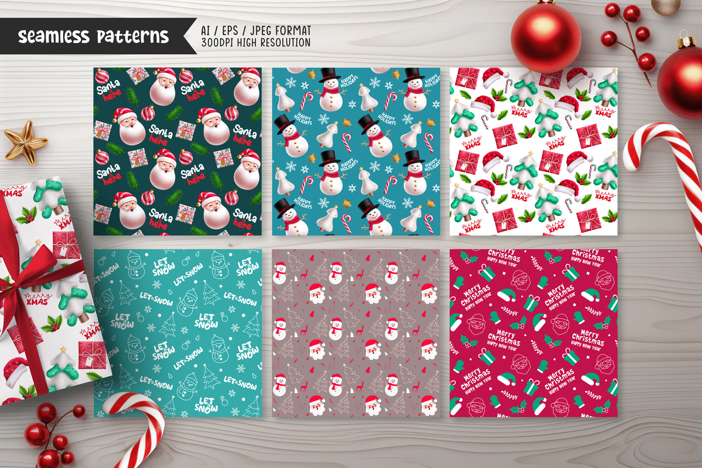 Cute Christmas Santa Claus Bundle