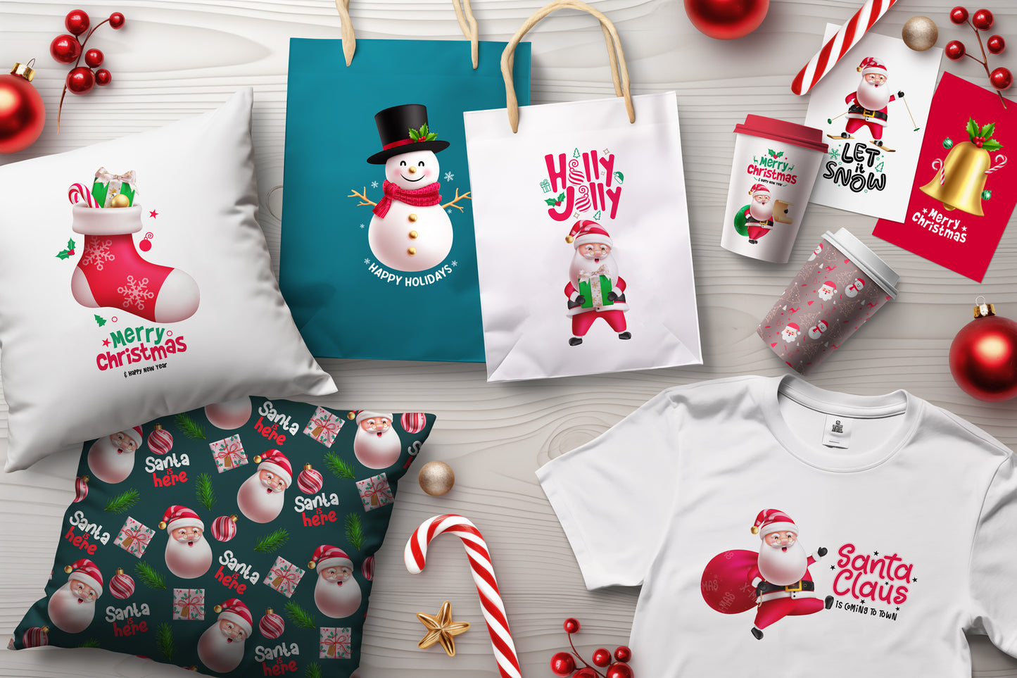 Cute Christmas Santa Claus Bundle