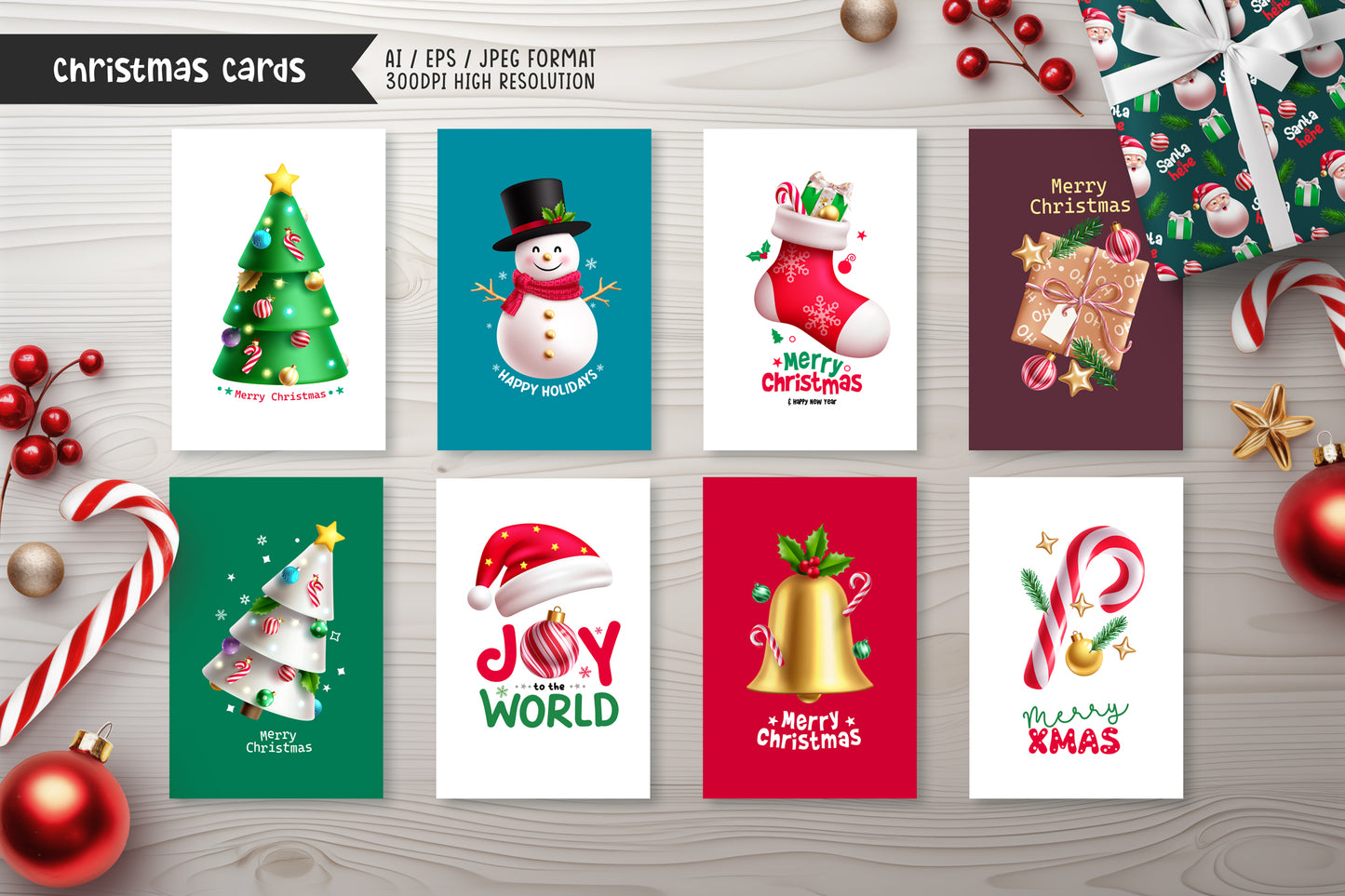 Cute Christmas Santa Claus Bundle