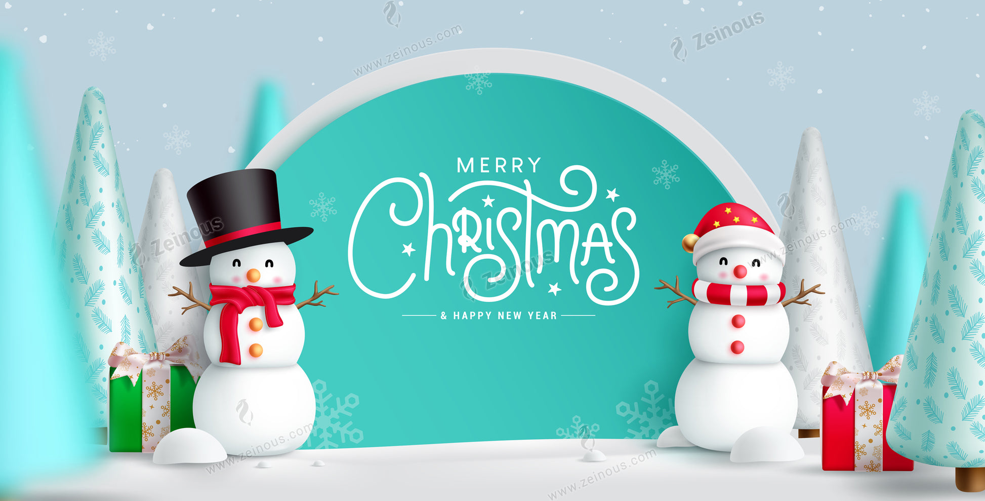 Merry Christmas podium vector design. Christmas and new year podium stage for product display and presentation. Vector illustration greeting card in snow winter background.